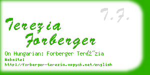 terezia forberger business card